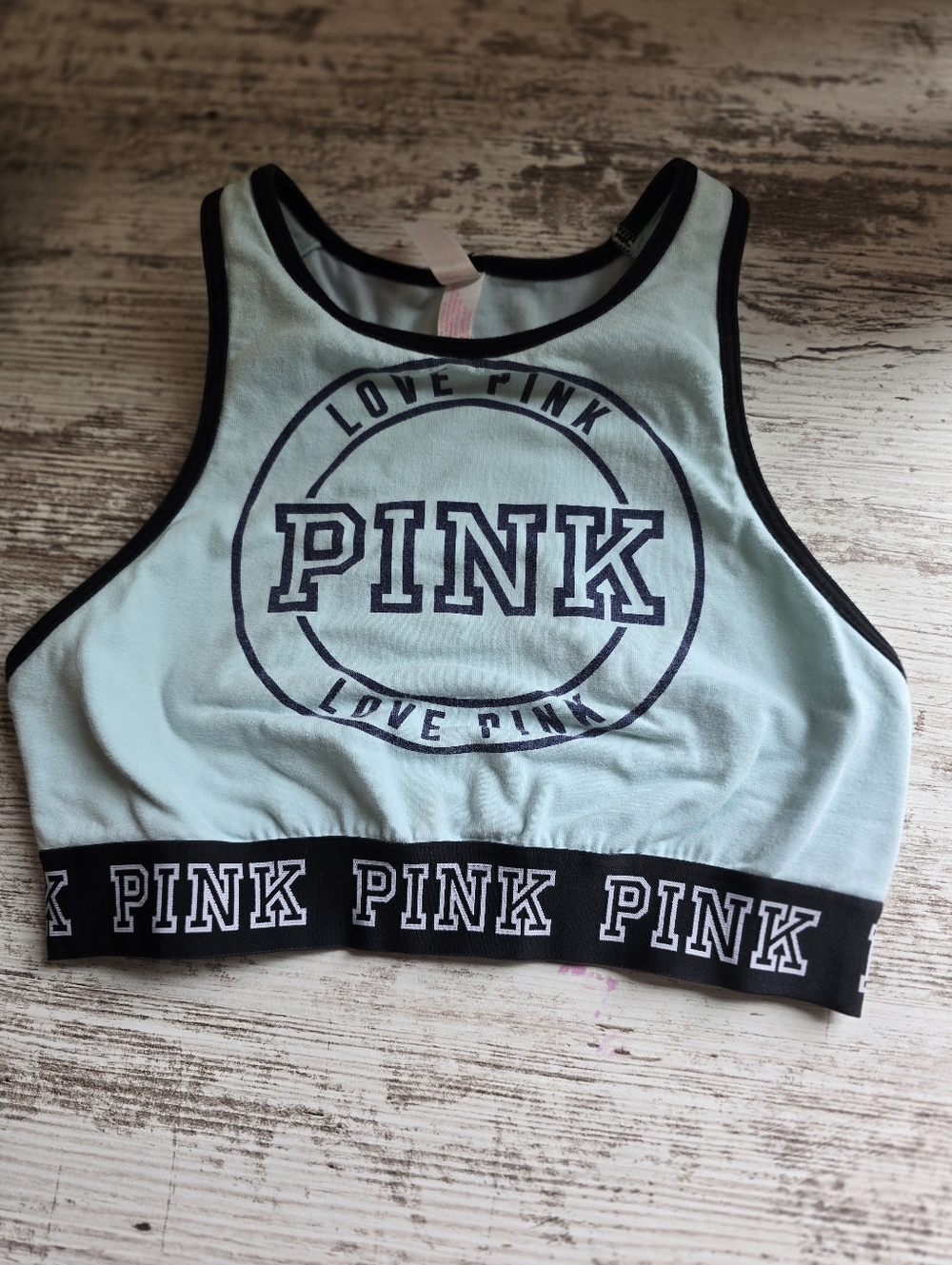 Victoria’s Secret PINK Blue Racerback Sports Bra Size XS
